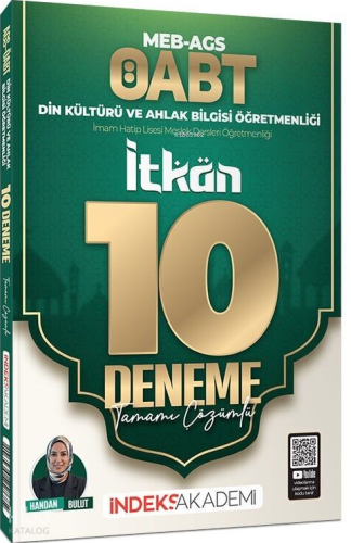 İndeks Akademi ÖABT MEB-AGS Din Kültürü ve Ahlak Bilgisi İTKAN 10 Deneme Çözümlü