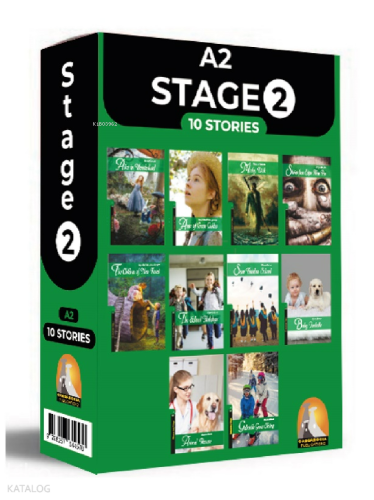 İngilizce Hikaye Stage 2 10'lu Hikaye Seti Kutu Tanıtım (A2) Seviyelerinde
