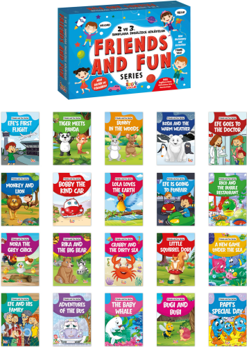 İngilizce Hikayeler 2. ve 3. Sınıf (20 Kitap);Friends and Fun Series