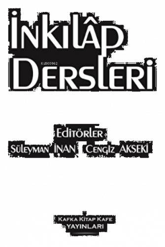 İnkılap Dersleri (Siyah Ciltli)