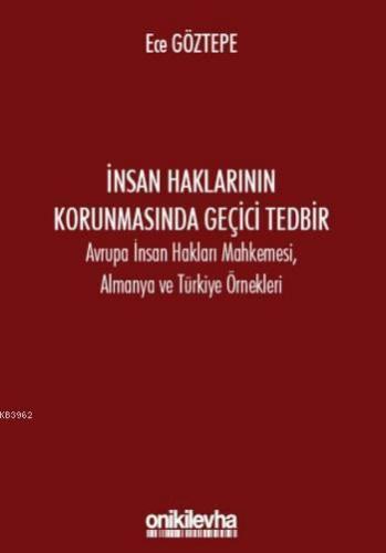 İnsan Haklarının Korunmasında Geçici Tedbir