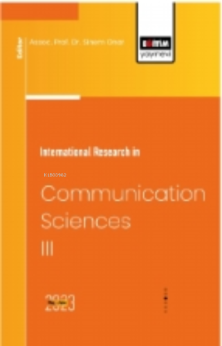 International Research in Communication Sciences III