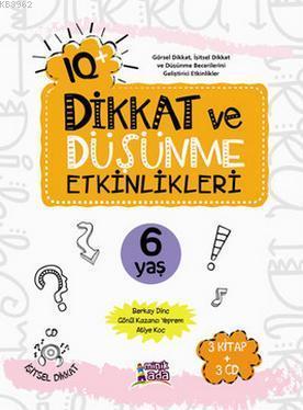 IQ+ Dikkat ve Düşünme Etkinlikleri 6 Yaş; 3 Kitap + 3 cd