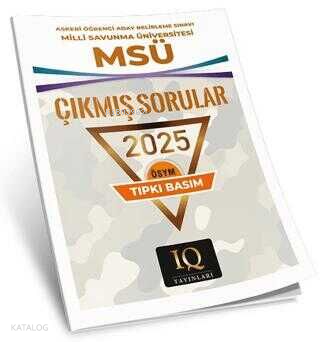 IQ Yayınları MSÜ Çıkmış Sorular Tıpkı Basım 2025
