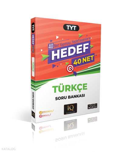 IQ Yayınları Tyt Türkçe Hedef 40 Soru Bankası
