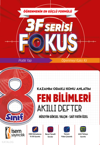 İsem Yayıncılık 8. Sınıf Fen Bilimleri Akıllı Defter