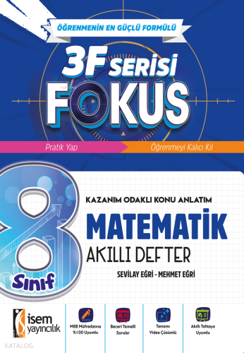 İsem Yayıncılık 8. Sınıf Matematik Akıllı Defter