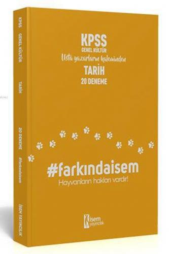 İsem Yayınları 2020 KPSS Genel Kültür Tarih Farkındaİsem 20 Deneme