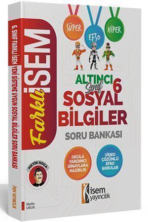 İsem Yayınları 6. Sınıf Sosyal Bilgiler Soru Bankası İsem
