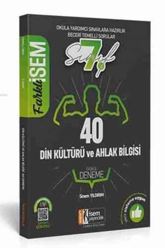İsem Yayınları 7. Sınıf Din Kültürü ve Ahlak Bilgisi 40 Deneme İsem