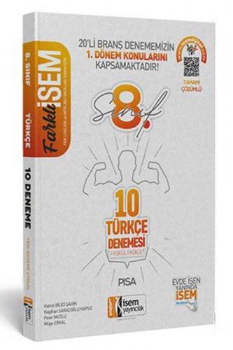 İsem Yayınları 8. Sınıf 1. Dönem LGS Türkçe 10 Deneme İsem