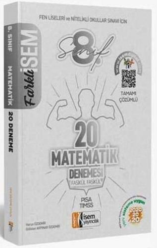 İsem Yayınları 8. Sınıf LGS Matematik 20 Deneme Sınavı İsem