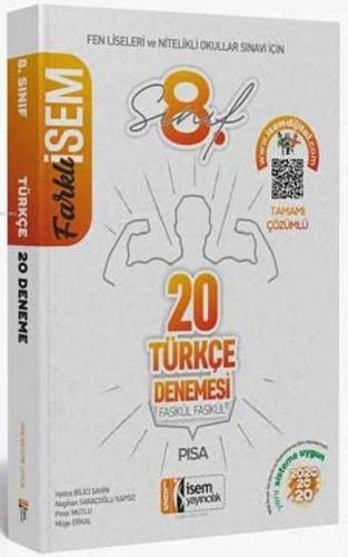 İsem Yayınları 8. Sınıf LGS Türkçe 20 Deneme Sınavı İsem