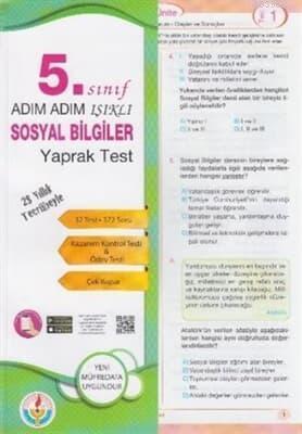 Işıklı - Adım Adım Işıklı  5.Sınıf Sosyal Bilgiler Yaprak Test