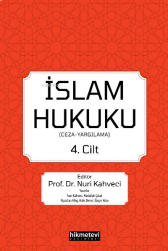 İslam Hukuku 4.cilt; (Ceza -Yargılama)