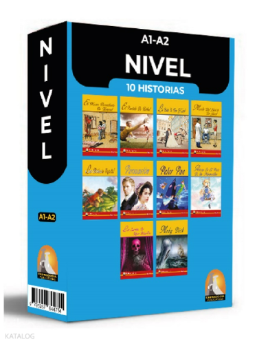 İspanyolca Hikaye 10'lu Hikaye Seti Kutu Tanıtım (A1-A2) Seviyelerinde