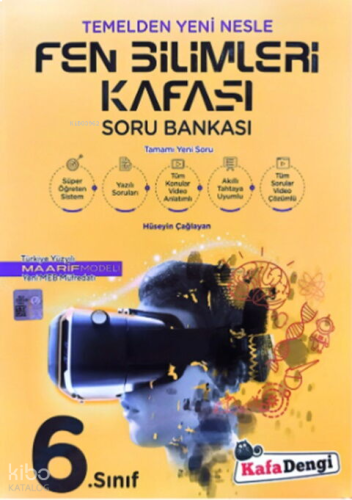 Kafa Dengi 6. Sınıf Fen Bilimleri Kafası Soru Bankası (Tümü Video Çözümlü)