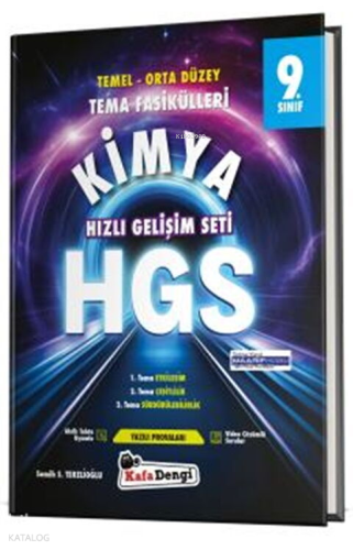 Kafa Dengi Yayınları 9. Sınıf Kimya HGS Tema Fasikülleri