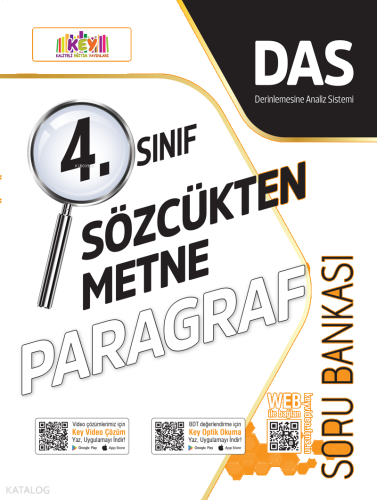 Kaliteli Eğitim Yayınları 4. Sınıf Sözcükten Metne Paragraf Soru Bankası