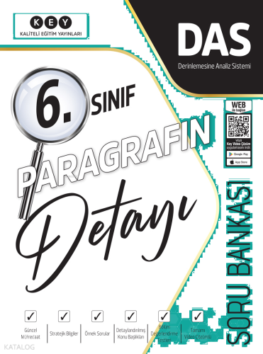 Kaliteli Eğitim Yayınları 6. Sınıf Paragrafın Detayı Soru Bankası