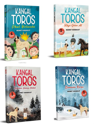 Kangal Toros Serisi 2.Sınıf Okuma Seti 8-14 Yaş (4 Kitap Set)