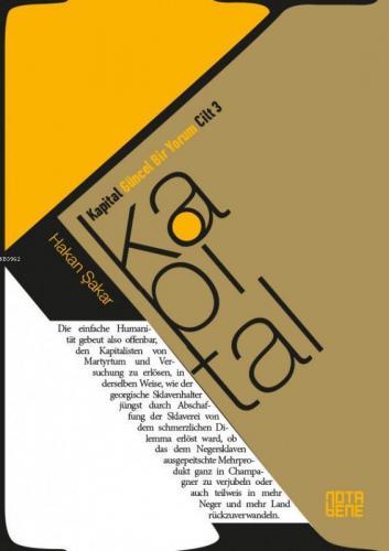 Kapital Güncel Bir Yorum Cilt 3