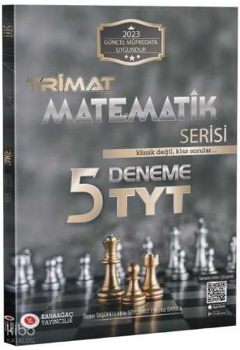 Karaağaç Yayınları 2023 TYT Matematik Trimat Serisi 5 Deneme