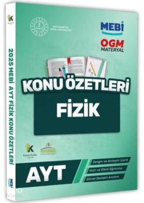 Karakutu Yayınları 2025 YKS-AYT MEBİ-OGM Fizik Pratik Konu Özet Kitabı Renkli A4 Boyut Görsel Destekli