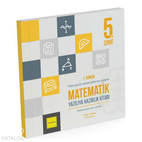 Kare Yayınları 5. Sınıf 1. Dönem Matematik Yazılıya Hazırlık Kitab