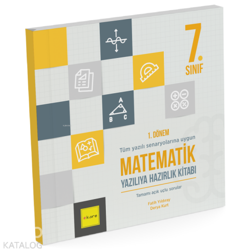 Kare Yayınları 7. Sınıf 1. Dönem Matematik Yazılıya Hazırlık Kitabı