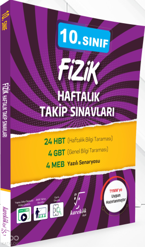 Karekök Yayınları 10. Sınıf Fizik Haftalık Takip Sınavları