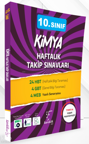 Karekök Yayınları 10. Sınıf Kimya Haftalık Takip Sınavları