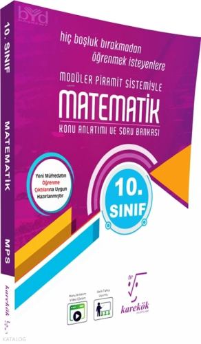 Karekök Yayınları 10.Sınıf Matematik MPS Konu Anlatımı ve Soru Çözümü