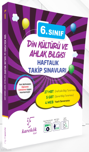 Karekök Yayınları 6. Sınıf Din Kültürü Ve Ahlak Bilgisi Haftalık Takip