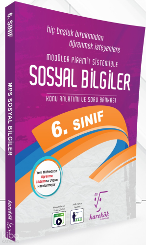 Karekök Yayınları 6.Sınıf Sosyal Bilgiler (Modüler Piramit Sistemi)