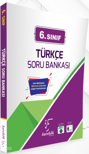 Karekök Yayınları 6. Sınıf Türkçe Soru Bankası