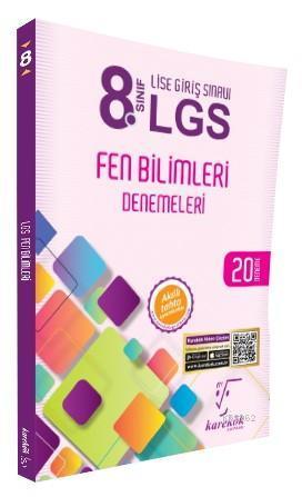 Karekök Yayınları 8. Sınıf LGS Fen Bilimleri 20 Deneme Karekök