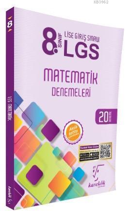 Karekök Yayınları 8. Sınıf LGS Matematik 20 Deneme Karekök