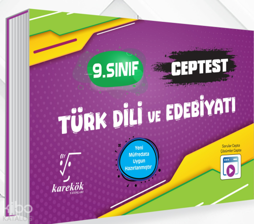 Karekök Yayınları 9.Sınıf Cep Test Türk Dili ve Edebiyat