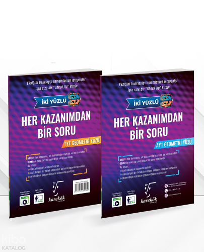 Karekök Yayınları Her Kazanımdan Bir Soru Tyt-Ayt Geometri Soru Bankas