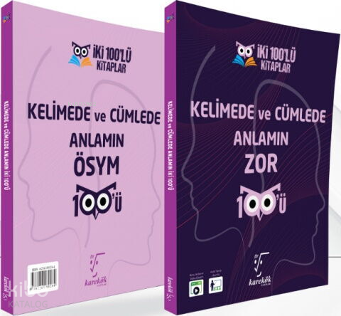 Karekök Yayınları Kelimede ve Cümlede Anlamın Zor ÖSYM 100 ü