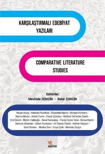Karşılaştırmalı Edebiyat Yazıları Comparative Literature Studies