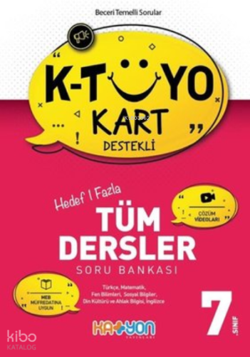 Katyon 7. Sınıf K-Tüyo Kart Destekli Tüm Dersler Soru Bankası
