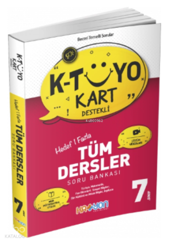 Katyon 7. Sınıf K-Tüyo Kart Destekli Tüm Dersler Soru Bankası