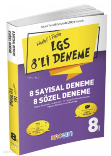 Katyon 8. Sınıf LGS 8'li Deneme ( 8 Sayısal - 8 Sözel )