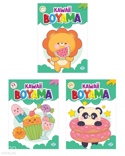 Kawaii Boyama Seti (3 Kitap Takım)