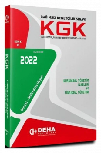 Kgk 03 - Kurumsal Yönetim * / Deha Yay