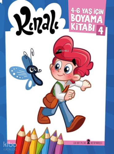 Kınalı 4-6 Yaş İçin Boyama Kitabı 4 (Mavi)
