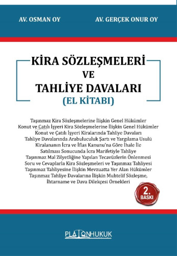 Kira Sözleşmeleri Ve Tahliye Davaları