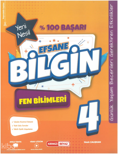 Kırmızı Beyaz 4. Sınıf Efsane Bilgin Fen Bilimleri